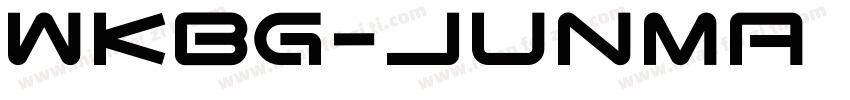 WKBG-Junma Regular字体转换